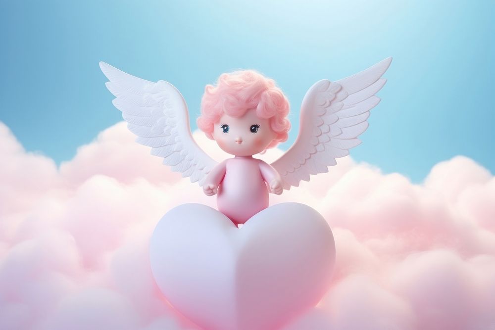 Valentine cherub angel cute pink.