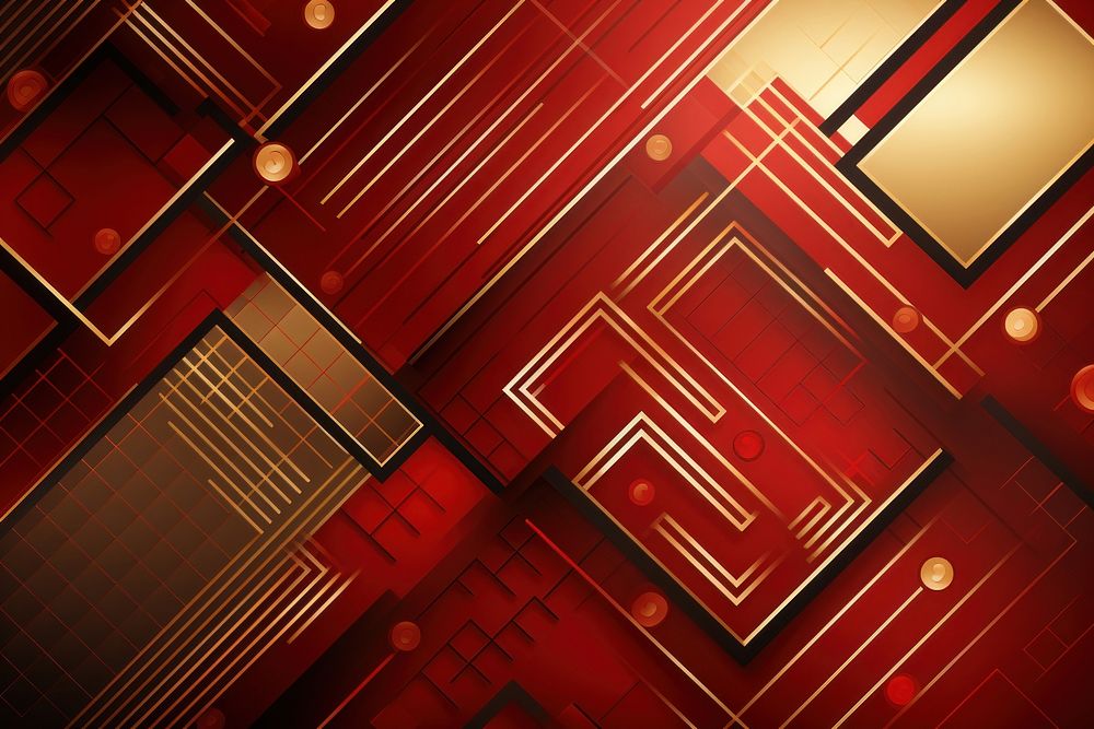 Geometric traditional chinese backgrounds red electronics.