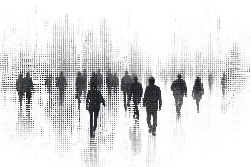 Abstract people working effect backgrounds silhouette abstract.
