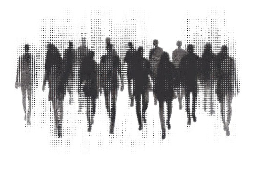 Abstract people effect backgrounds silhouette abstract.