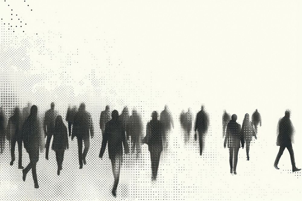 Abstract people moving effect backgrounds silhouette abstract.