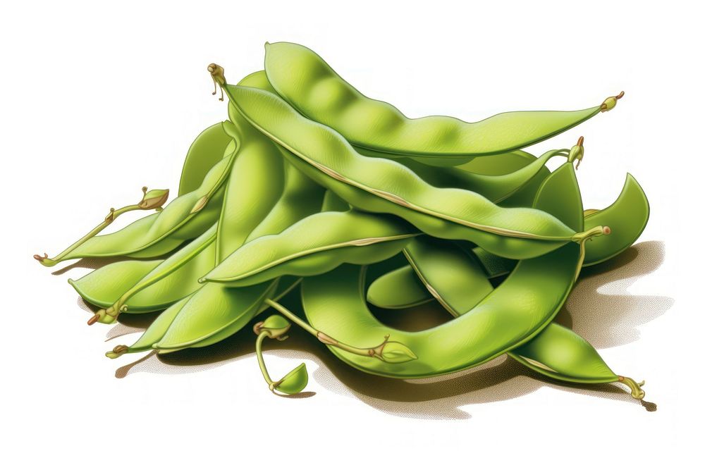 Edamame fresh soybean vegetable plant food.