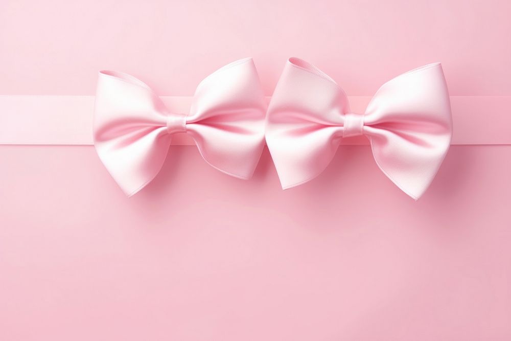 Bows pink love pink background.