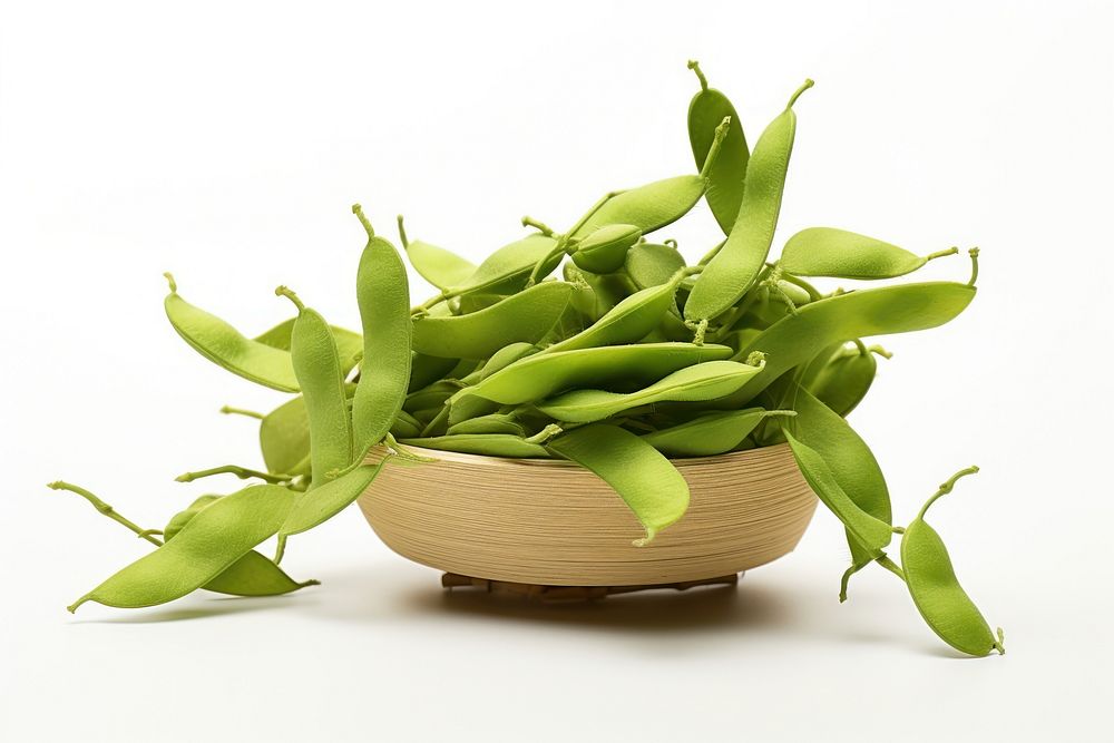 Edamame fresh soybean vegetable plant food.