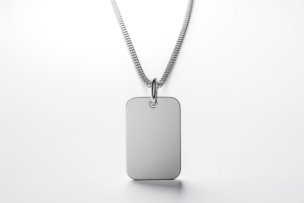 Military dogtag necklace pendant jewelry.