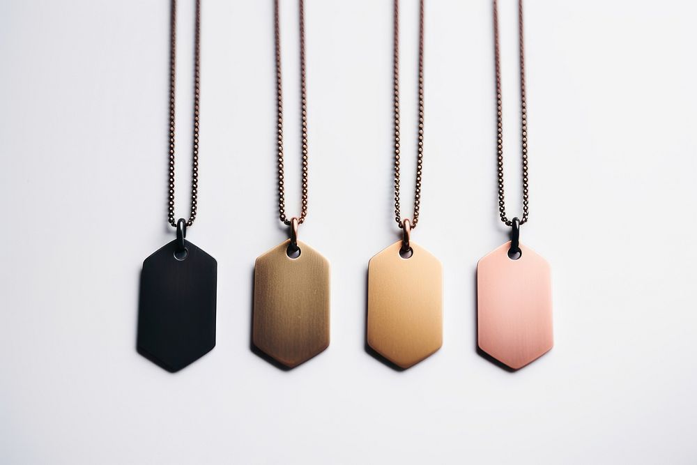 Military dogtags necklace jewelry pendant.