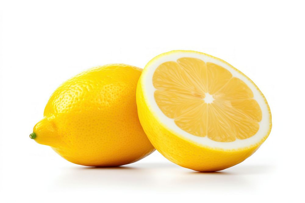 Lemons lemon halved fruit.