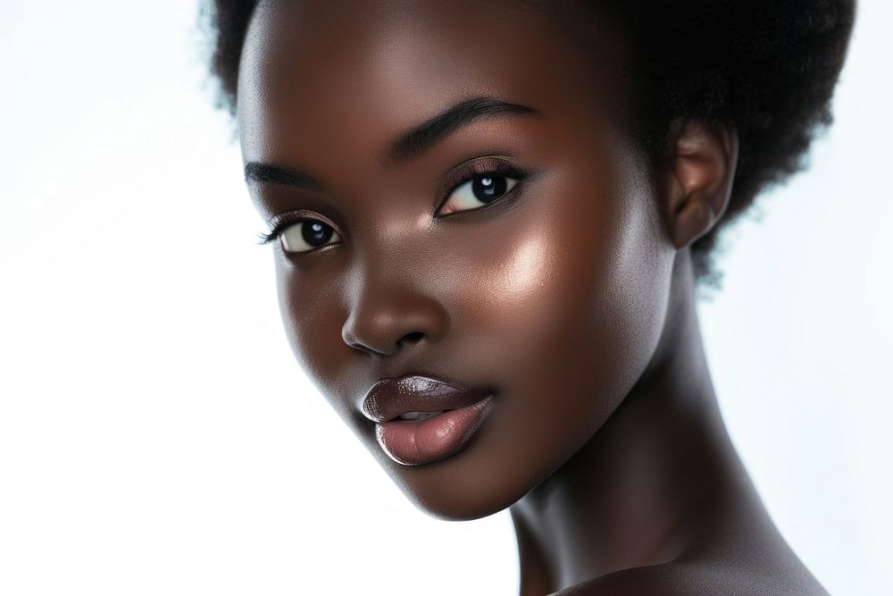 African asian woman with healthy skin portrait adult photo.