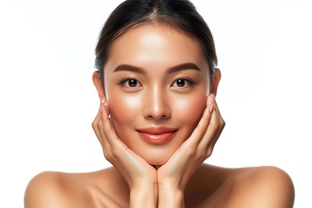 Asian woman with healthy skin portrait adult photo.