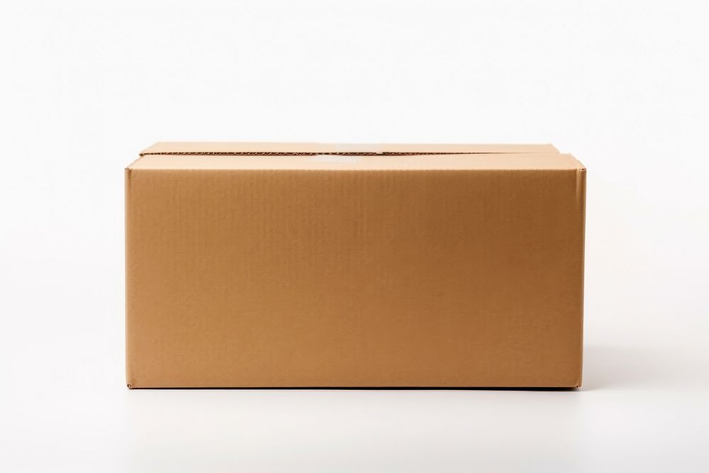 Cardboard box carton delivering container.