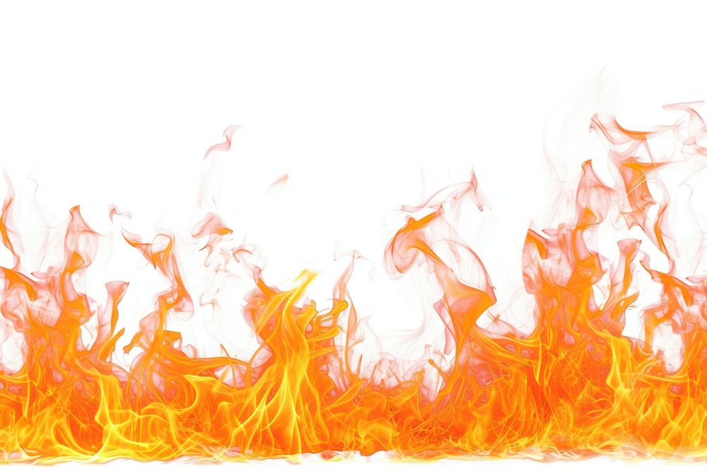 Flame border backgrounds fire white background.