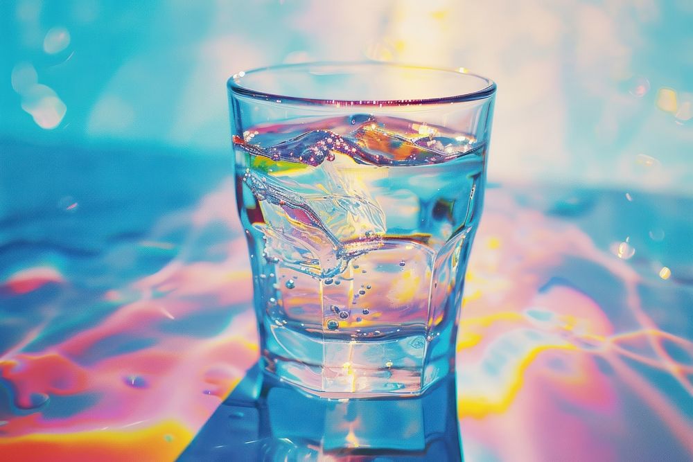 Drinking water glass refreshment transparent.