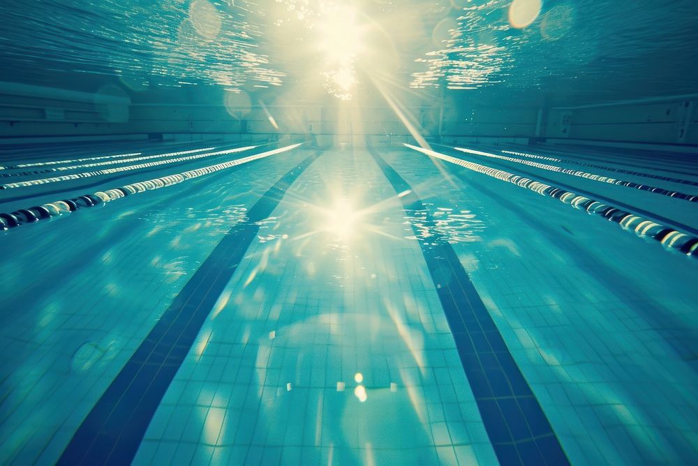 Swimming pool outdoors sports light.