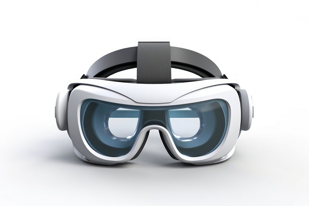 Gaming Virtual Reality white background accessories technology.