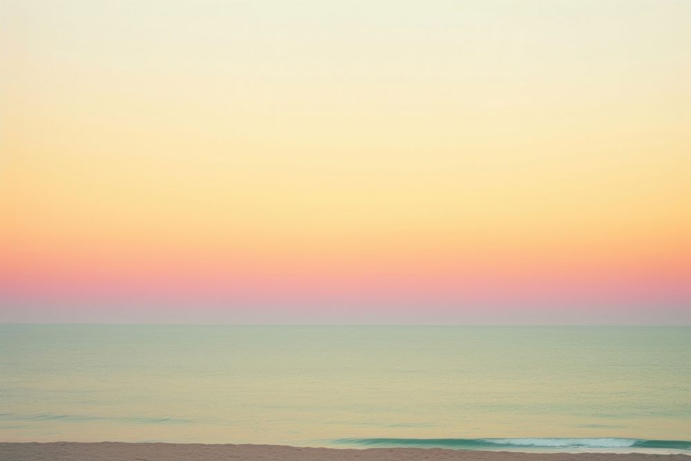 Colorful beach sunset outdoors horizon nature.