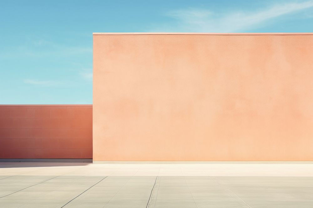 Large building wall at school in daytime architecture outdoors backgrounds.