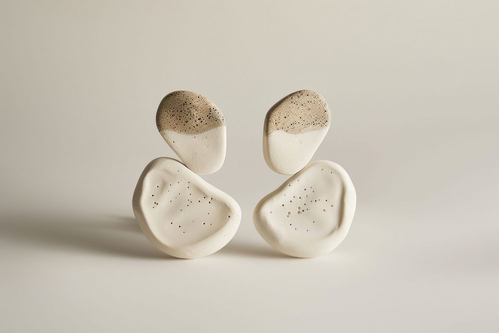 Dimond clay earrings jewelry white accessories.