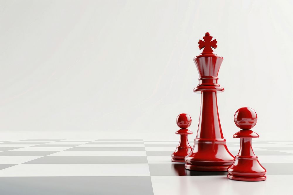 King chess game red intelligence.