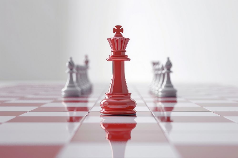 King chess game red intelligence.