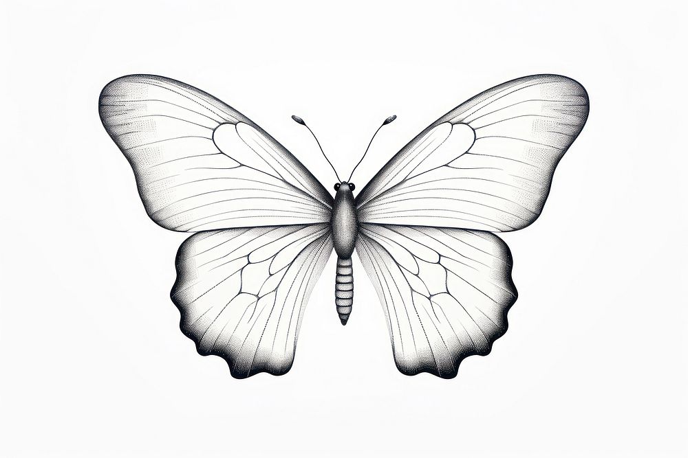 Butterfly butterfly drawing animal.