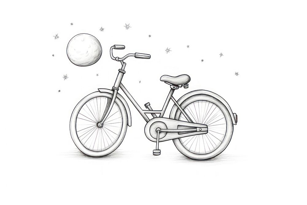 Bike bicycle vehicle drawing.