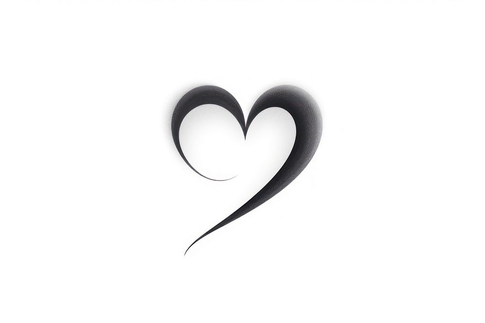 Heart icon white line logo.