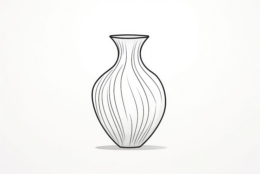 Vase line creativity monochrome.