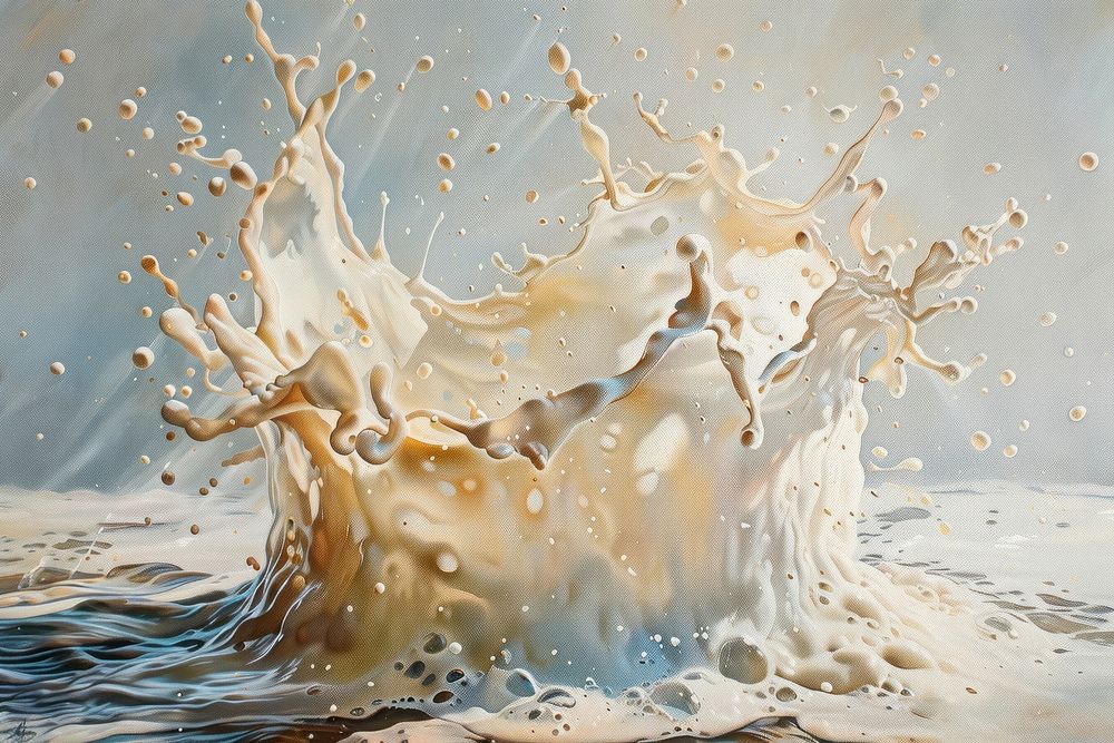Milk crown splash milk backgrounds splashing.