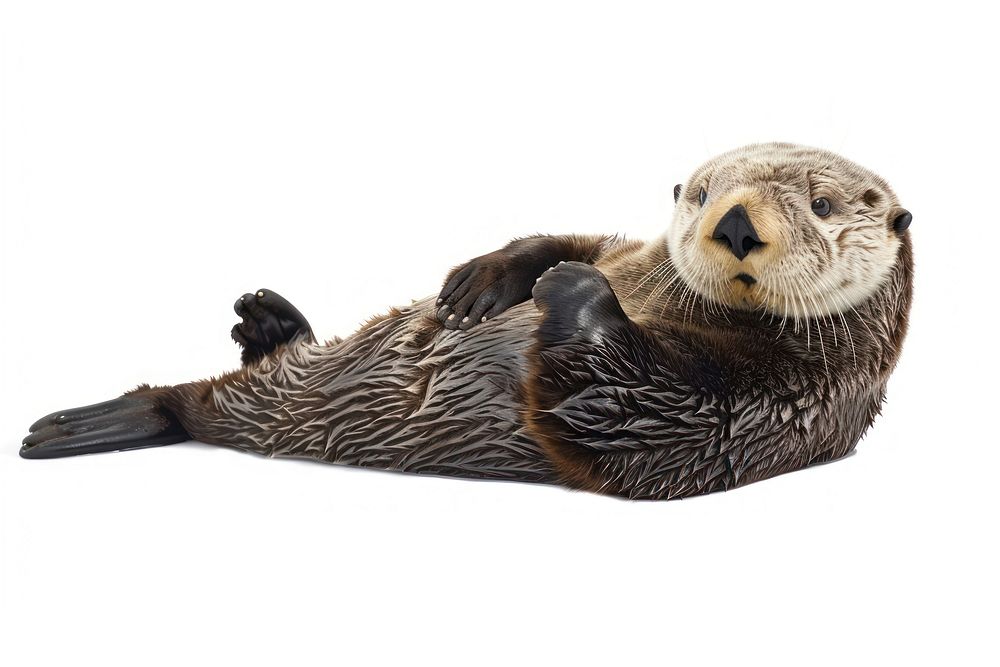 Sea otter wildlife animal mammal.
