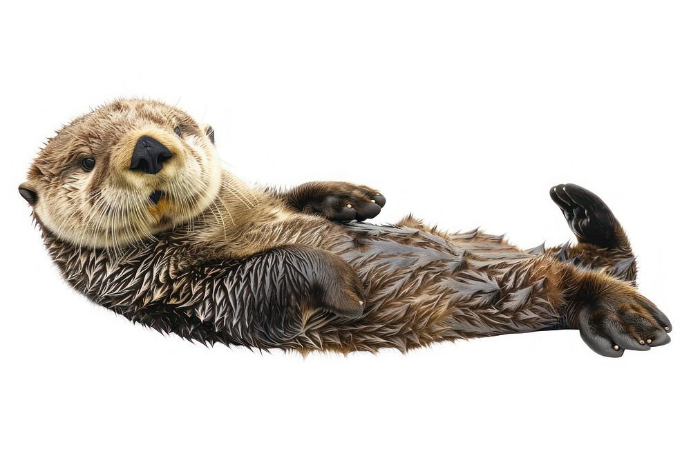 Sea otter wildlife animal mammal.