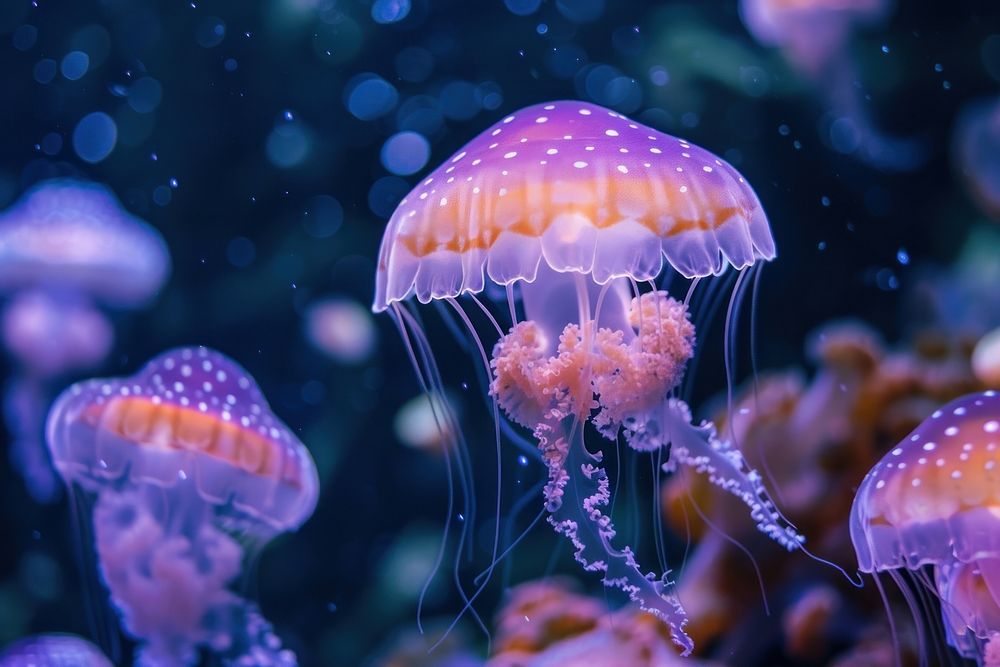 Ocean aquarium jellyfish outdoors sea.