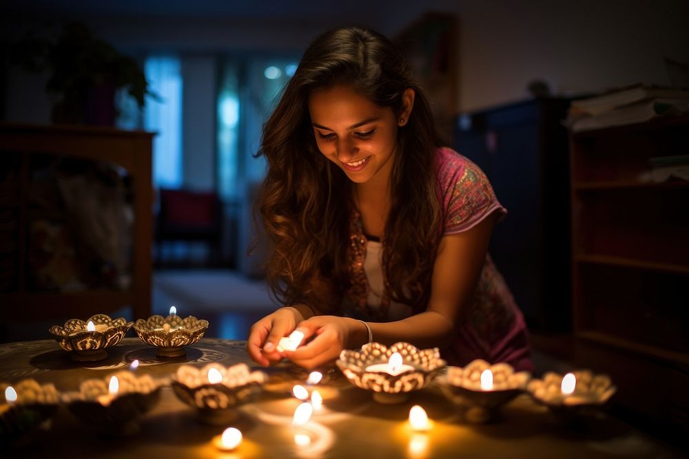 Diwali diwali light concentration.