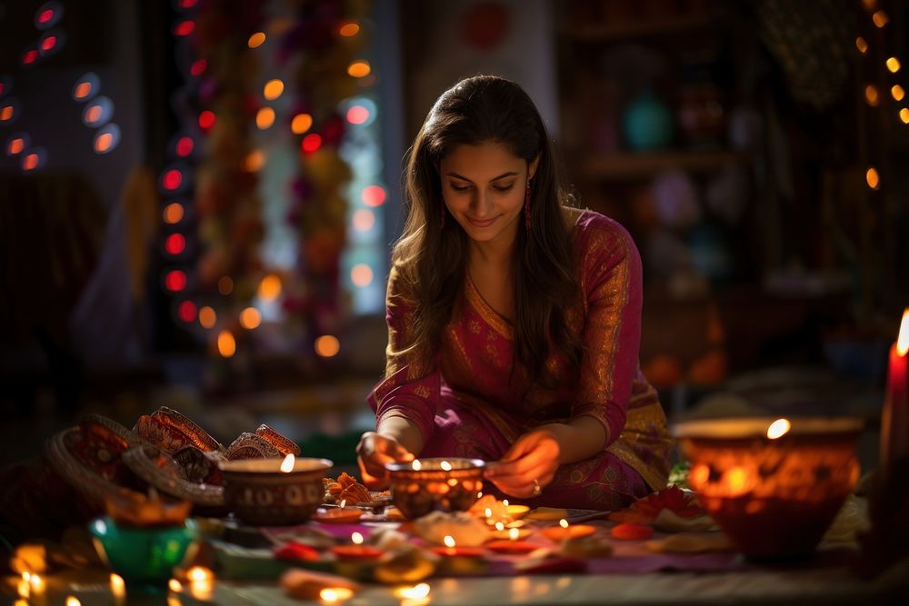 Diwali festival candle diwali adult.