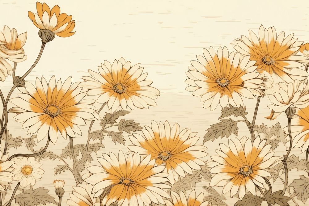 Daisy isolated flower backgrounds sunflower.
