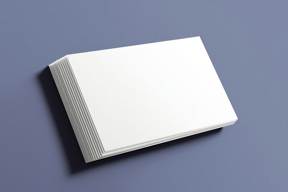 Business card  paper white electronics.