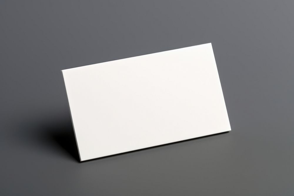 Business card  white paper simplicity.