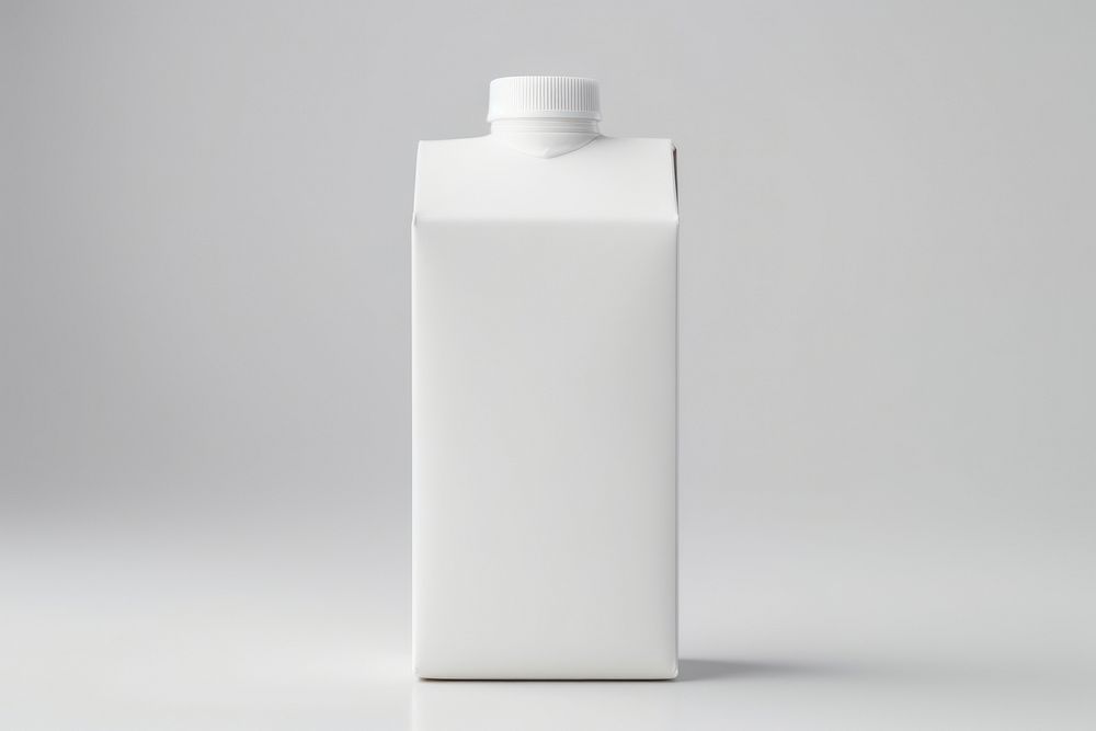Juice box bottle white milk.