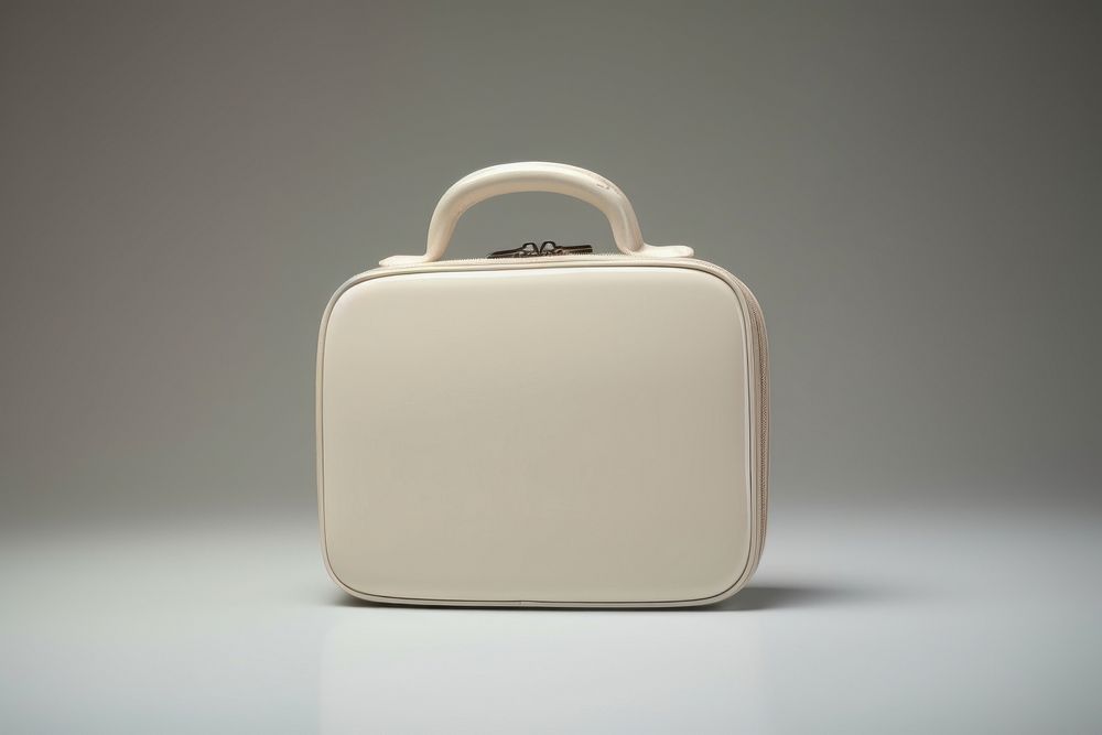 Lunch box handbag white accessories.