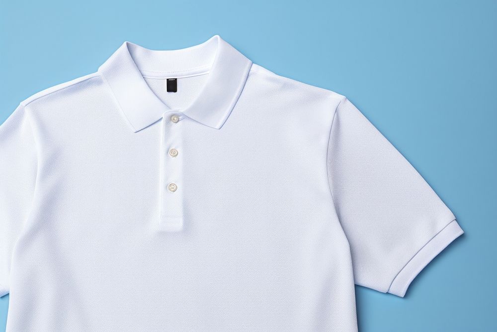 Polo shirt  t-shirt sleeve white.
