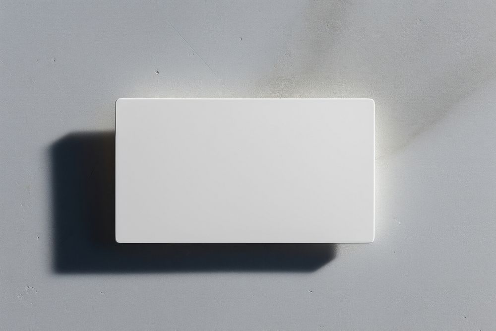 Business card  white simplicity rectangle.