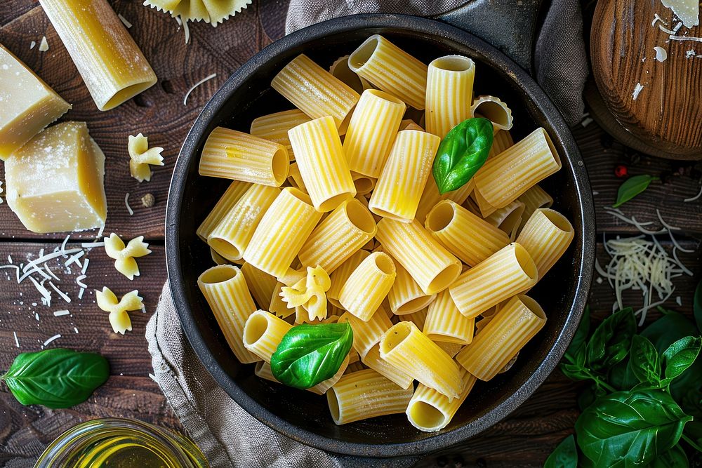 Home cooking pasta food ingredient vegetable.