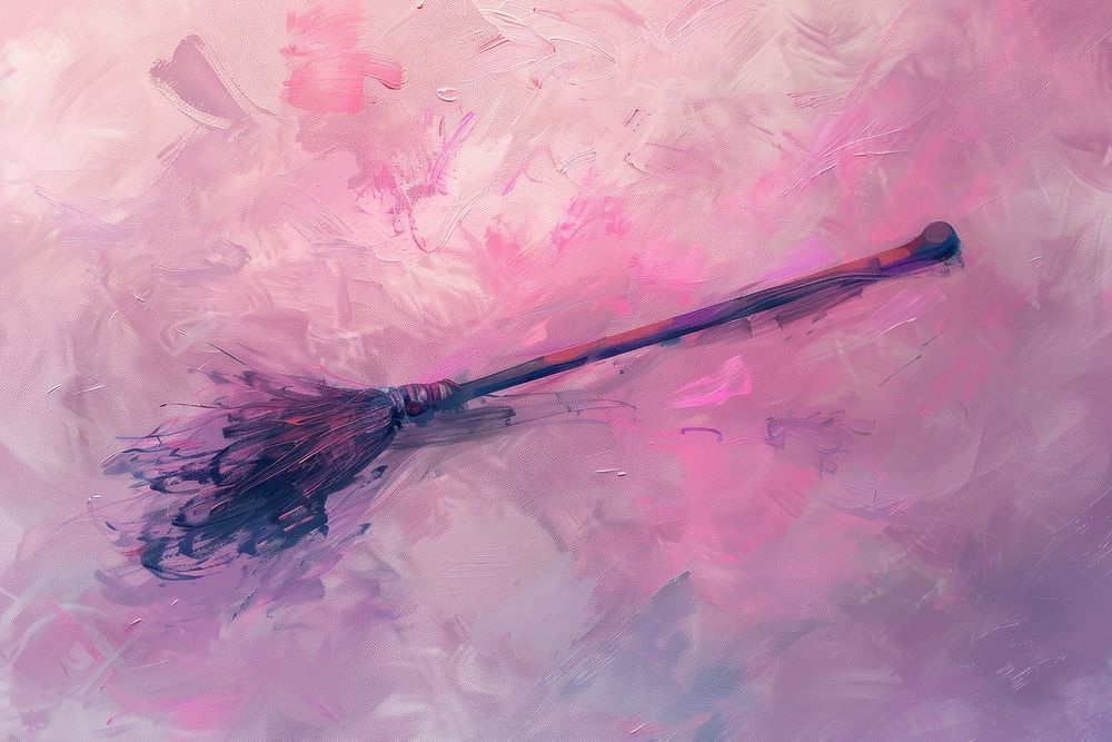 Witch broom backgrounds painting fragility.