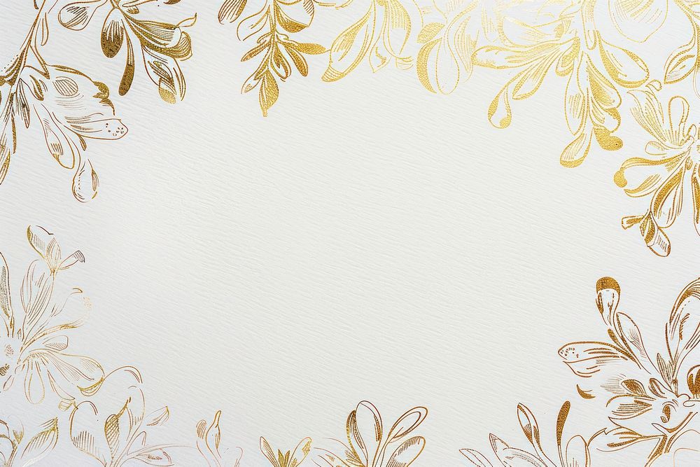 Gold Ink mistletoe border backgrounds pattern circle.