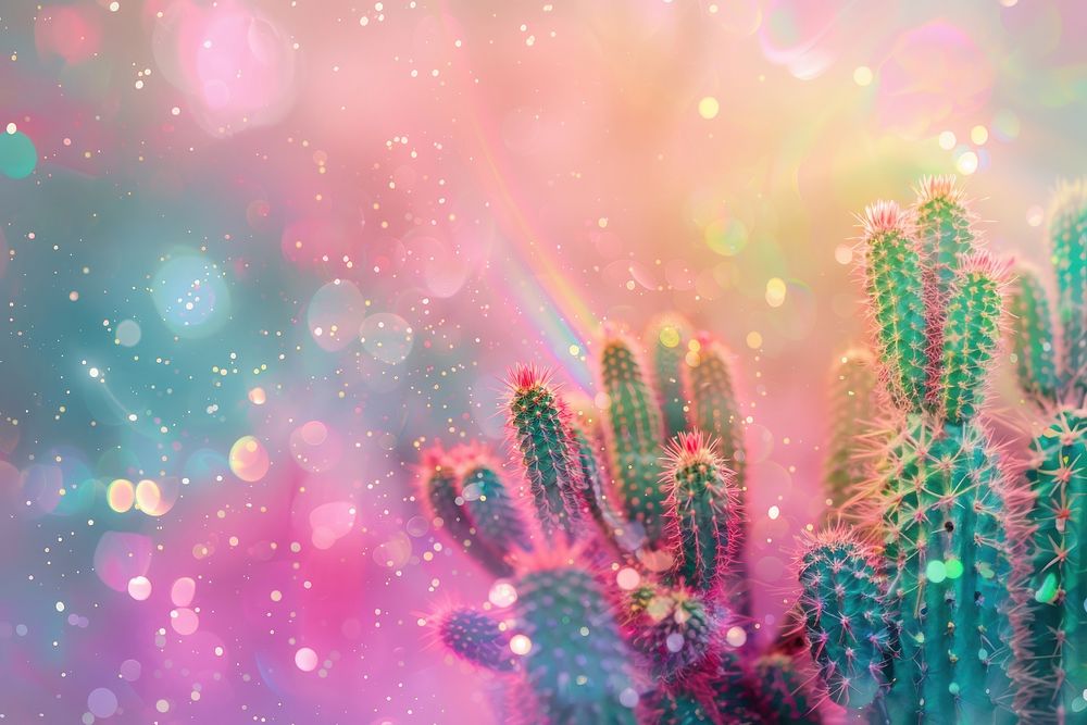 Cactus photo backgrounds outdoors glitter.