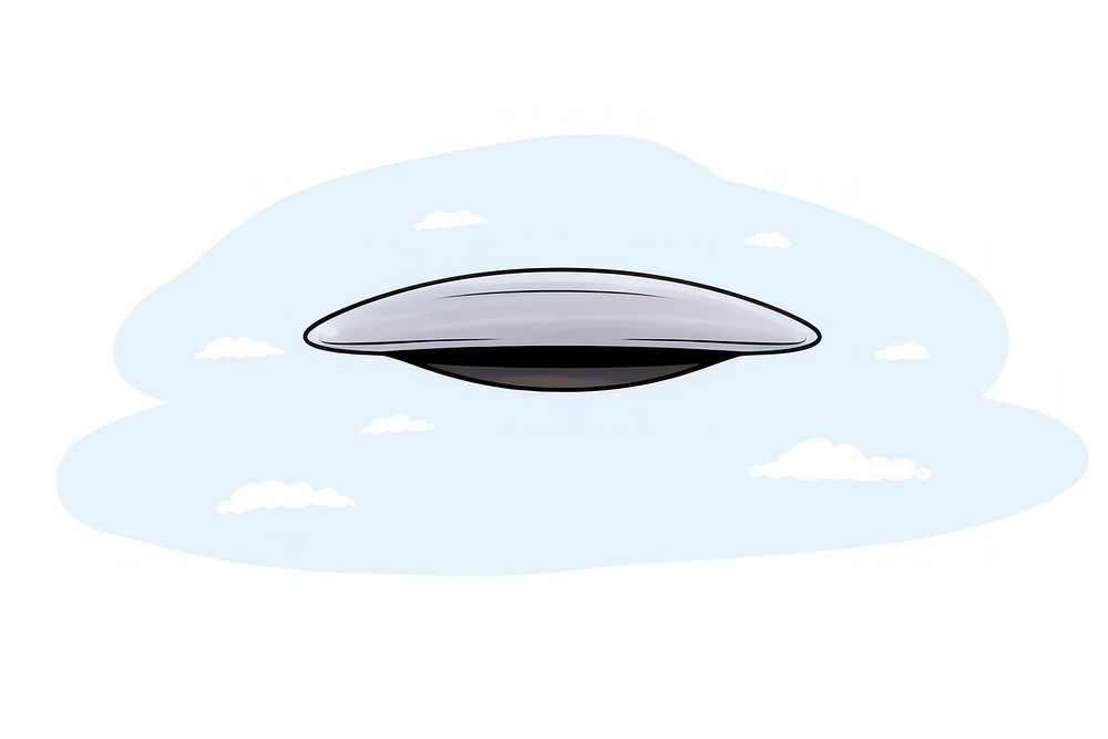 Ufo airship cartoon transportation.