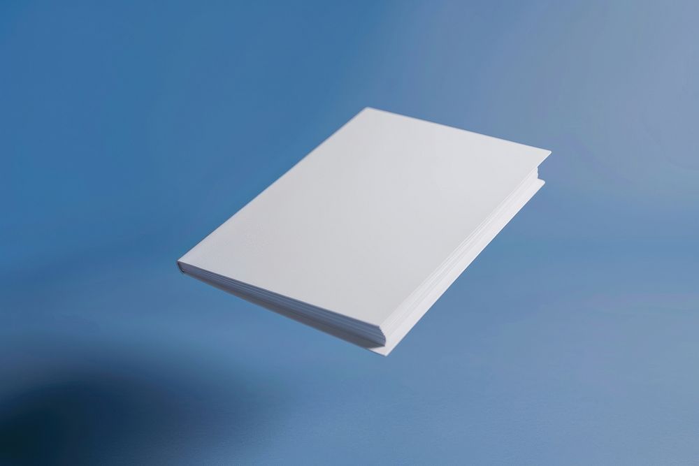 Notebook mockup paper publication simplicity.