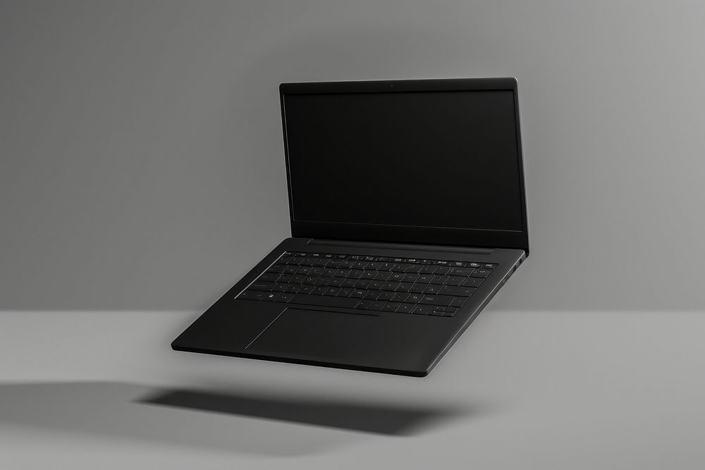Notebook mockup computer laptop portability.