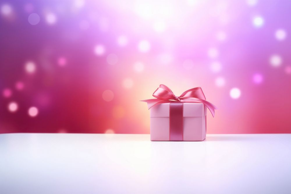 Gift gradient background pink red illuminated.