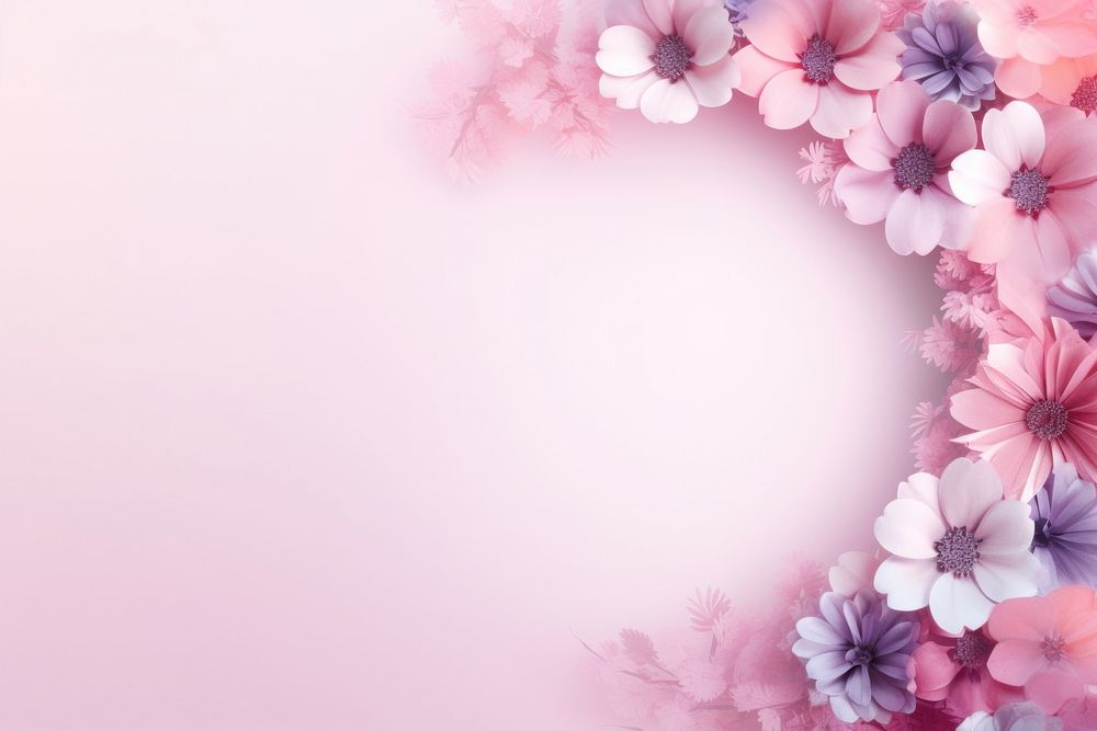 Floral wreath gradient background backgrounds abstract flower.