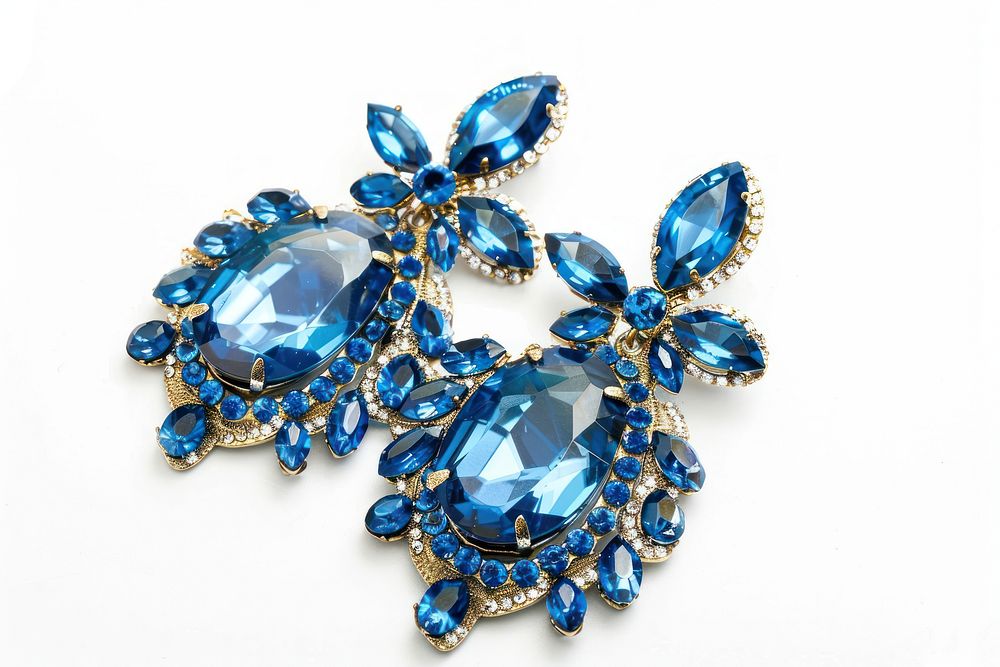 Earrings jewelry gemstone brooch.